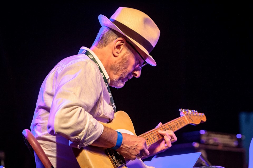 Gary DiSalle performing at Northern Lights Festival Boréal with the Guitars Alive Quartet in 2018.