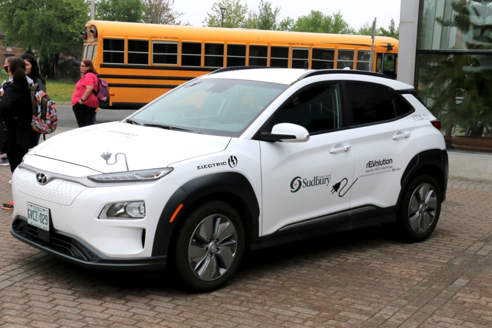 Battery electric vehicles (BEVs)  were on display this week at the Sudbury BEV conference held at Science North.