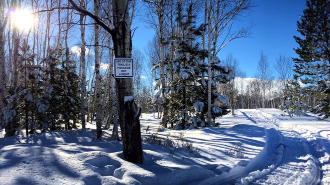 Beautiful Kivi Park, located at 4472 Long Lake Rd., is now open for snowshoeing, hiking, walking, fatbiking and dog walking. Image: KiviPark.com
