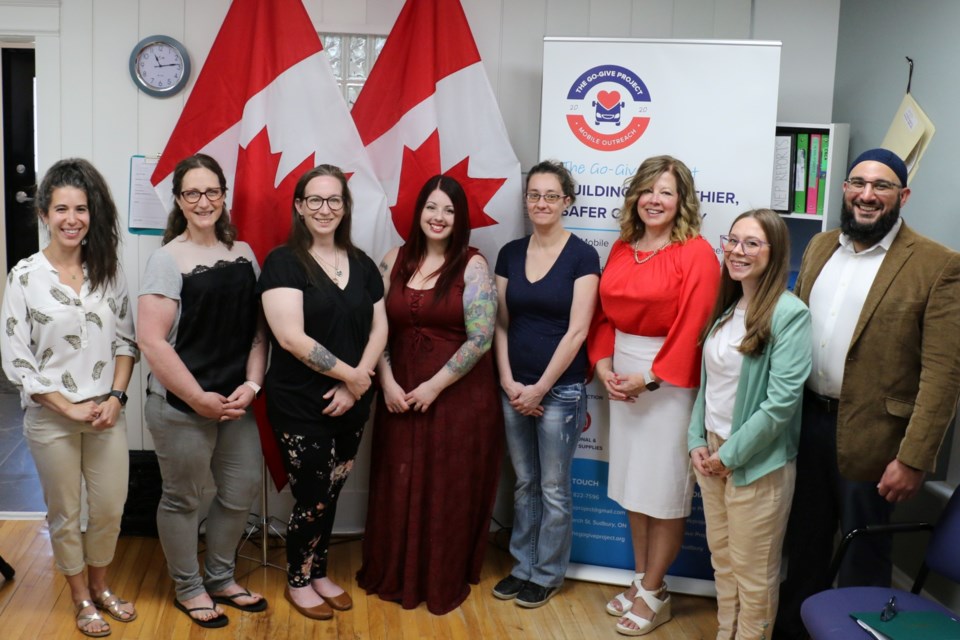 The federal funding announcement of $930,000 through the Substance Use and Addictions Program was made Monday morning at the Go-Give Project office at 280 Larch Street in Sudbury.