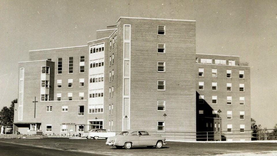 The hospital on Paris Street opened its doors on Oct.15, 1950, with the first patients admitted on Nov. 1. The hospital closed its doors in March 2010 with the opening of the new one-site hospital, Health Sciences North. (Supplied)