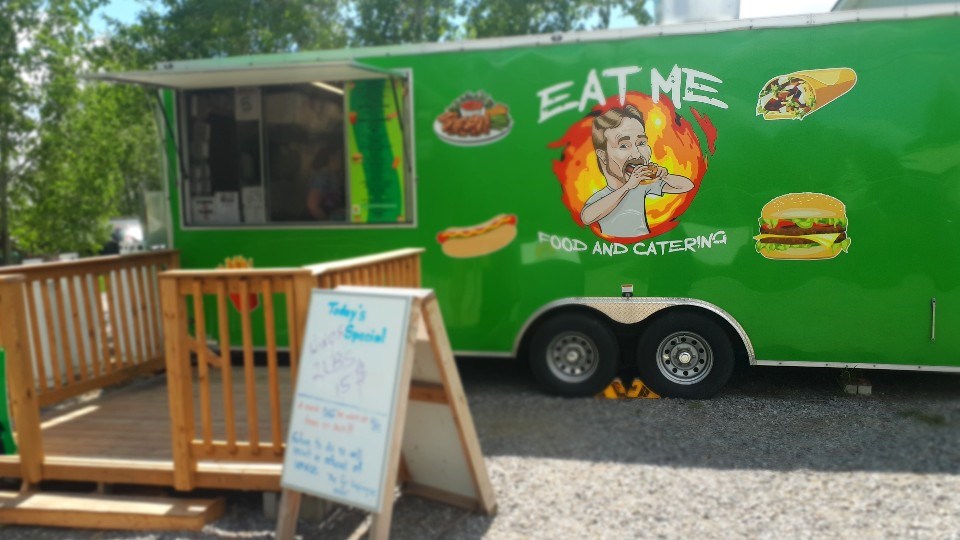 You can find Eat Me Food and Catering at 2325 Maley Drive near National Street.