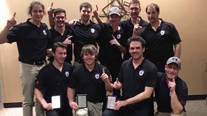 The Laurentian University Mine Rescue Team has claimed the overall title at the 2017 Colorado School of Mines International Mine Emergency Response Demonstration, according to a Facebook post. Supplied photo.
