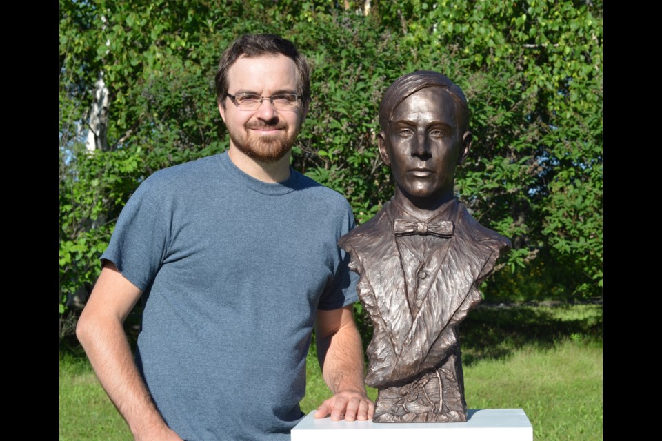 Sudbury-based sculptor Tyler Fauvelle has sculpted famed Canadian landscape artist Tom Thomson. (Supplied)