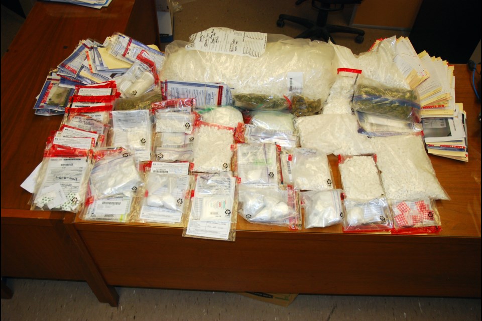 A multi-jurisdiction drug investigation in northeastern Ontario has resulted in dozens of arrests and more than 300 charges. Photos courtesy OPP