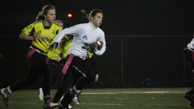 The Marymount Regals needed double overtime to secure their sixth straight SDSSAA flag football championship, with a 6-0 victory over the Confederation Chargers. Photo: Matt Durnan