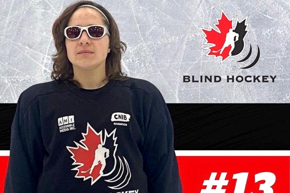 Amanda Provan thought her vision status would prevent her from playing the game she loves at a high level. Then she discovered the growing sport of blind hockey.