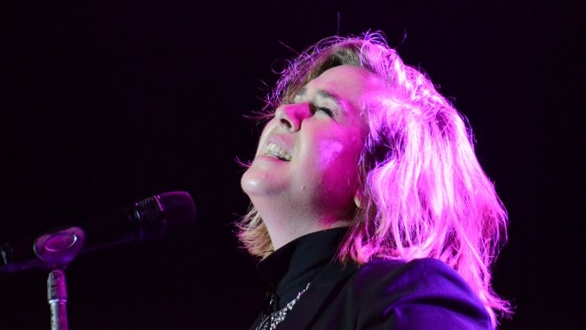 Canadian star Serena Ryder performed at the Grace Hartman Theatre on Saturday night, headlining a show that marked Ontario's 150th anniversary.  (Marg Seregelyi)