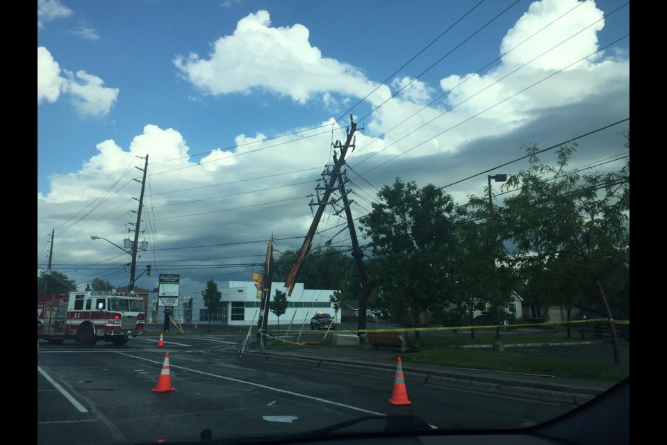 Photos from Monday's severe thunderstorm, which hit the Minnow Lake and New Sudbury areas particularly hard.