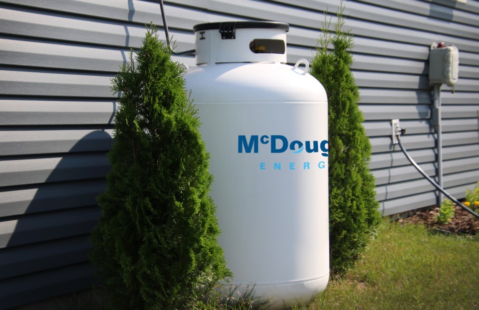 Vertical propane tank MEI branded HIRES