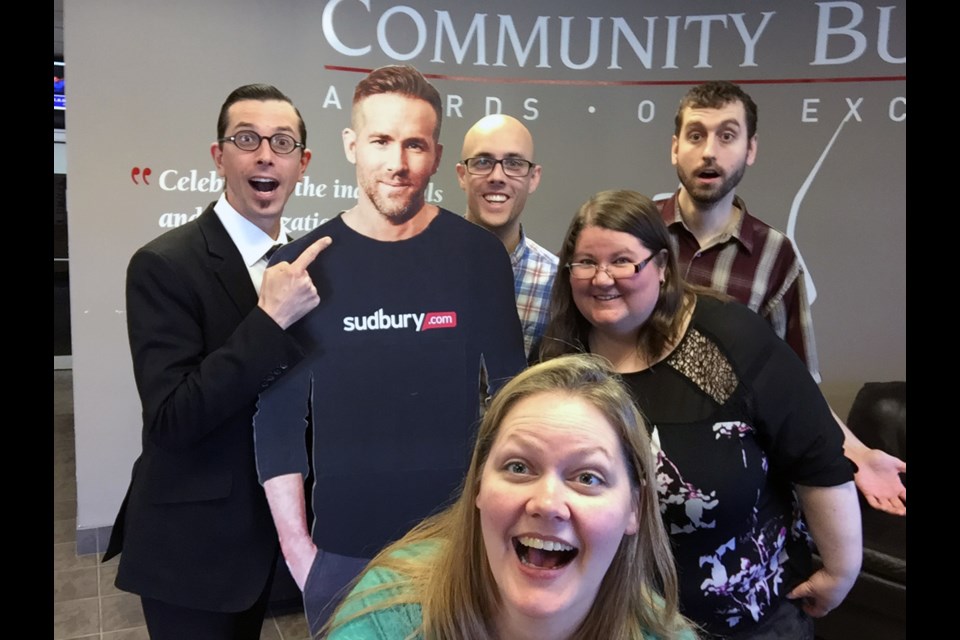In honour of National Canadian Film Day, Sudbury.com constructed a new cardboard cutout of Ryan Reynolds. 