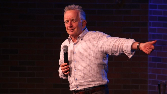 Comedian Ron James performed to an enthusiastic crowd at Fraser Auditorium on June 4. Photo: Matt Durnan