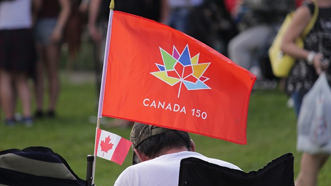 Despite often heavy rains throughout the day, Sudburians flocked to Science North for a special Canada 150 edition of the annual Canada Day celebrations held on the grounds. (Callam Rodya/Sudbury.com)