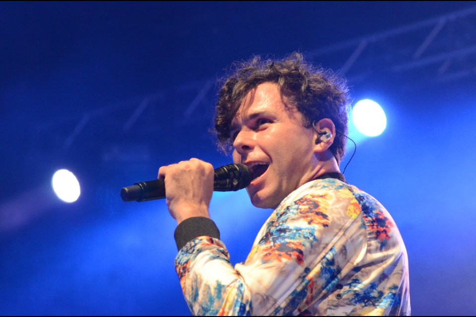 The Arkells opened up Northern Lights Festival Boréal Thursday night at the Grace Hartman Amphitheatre. (Marg Seregelyi/Sudbury.com)