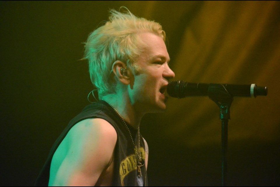 Canadian rockers Sum 41 are back out on the road this summer for their 15th anniversary tour for "Does This Look Infected?" The band hit the stage at the Grace Hartman Amphitheatre on July 14, the only Canadian stop on the tour. (Marg Seregelyi)