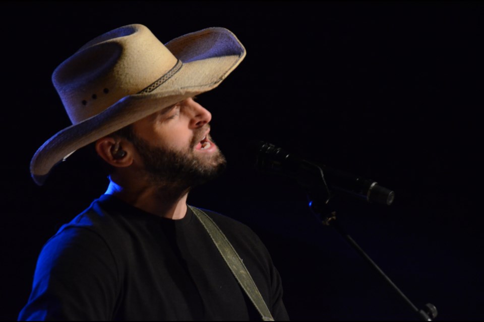 Dean Brody took the stage at the Fraser Auditorium on Nov. 4. (Marg Seregelyi)
