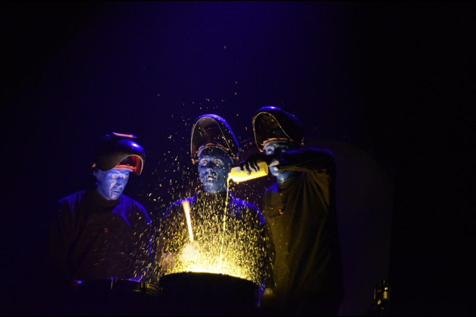 Blue Man Group's Mar. 9 performance at the Sudbury Community Arena (Marg Seregelyi/ margsphotography.com/)