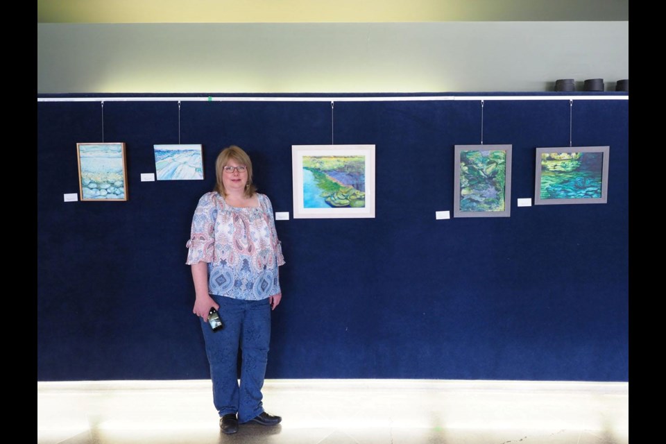 Paintings by Sudbury's Kate Rutherford are on display at Science North until July as part of Artists on Elgin's emerging artists program. (Supplied)