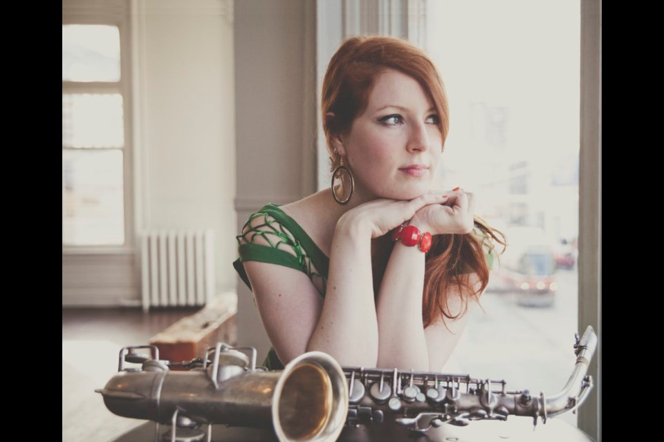 Alison Young, Canadian saxophonist and composer to perform at the Sudbury Theatre Center as part of the Jazz Sudbury Festival Bourbon Street Jazzwalk. (Supplied)
