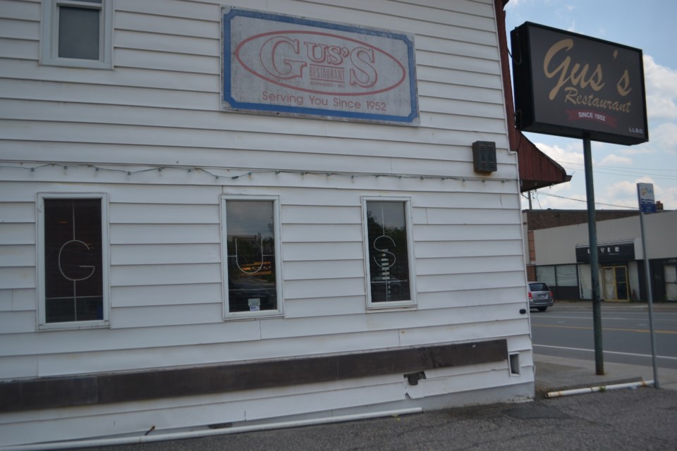When old signs meet new ones. Gus’ Restaurant has been around for 70 years in Sudbury.
