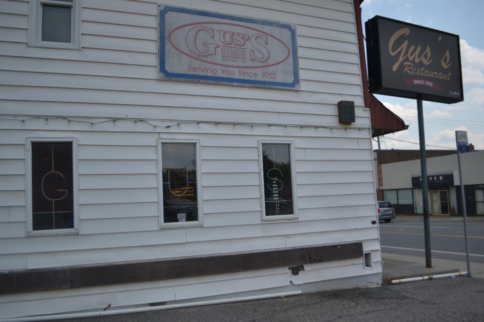 When old signs meet new ones. Gus’ Restaurant has been around for 70 years in Sudbury.
