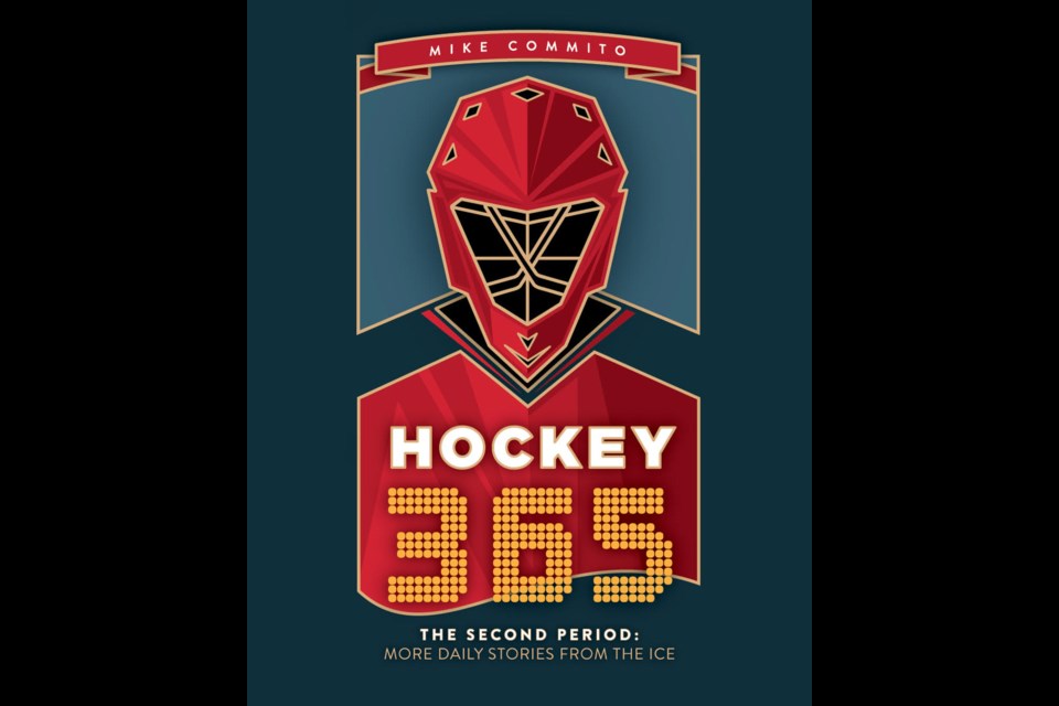 The book cover of “Hockey 365, The Second Period: More Daily Stories from the Ice.” 