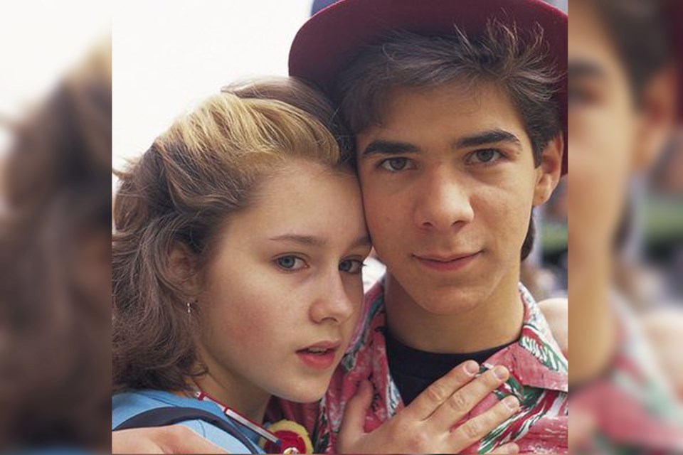 Actors Stacie Mistysyn and Pat Mastroianni are seen back in the day playing the characters of Caitlin Ryan and Joey Jeremiah in the television show Degrassi Junior High. Both are special guests at Sudbury’s first-ever Nostalgiacon, taking place on April 23.

