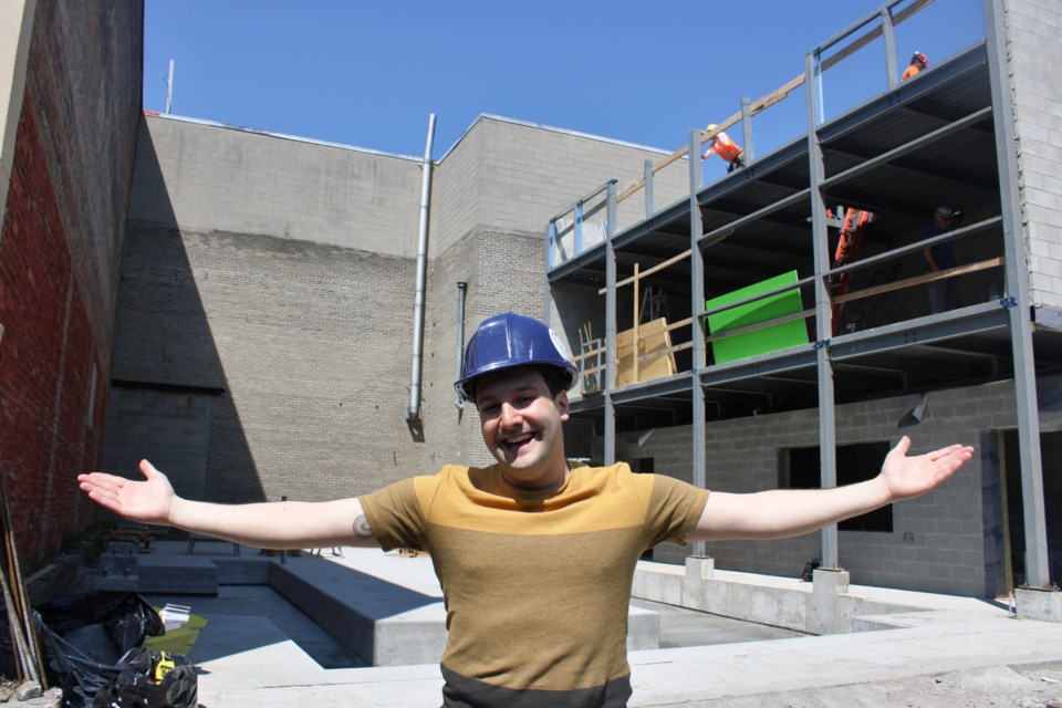 YES Theatre founder Alessandro Costantini is seen at the Refettorio site under construction on Durham Street in downtown Sudbury. It’s expected to open this year.
