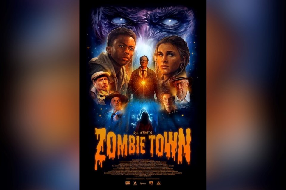 A poster for the Greater Sudbury-filmed movie Zombie Town, which is opening this weekend.