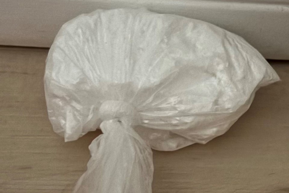 Cocaine found during a drug bust on Whittaker Street in Sudbury April 24, 2025.