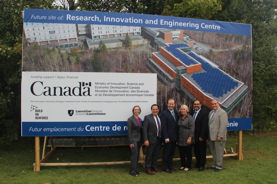 Laurentian University is building a new $60.7 million Research, Innovation and Engineering Building. It's receiving $27.3 million from the federal and provincial governments to pay that bill. Photo by Heidi Ulrichsen.