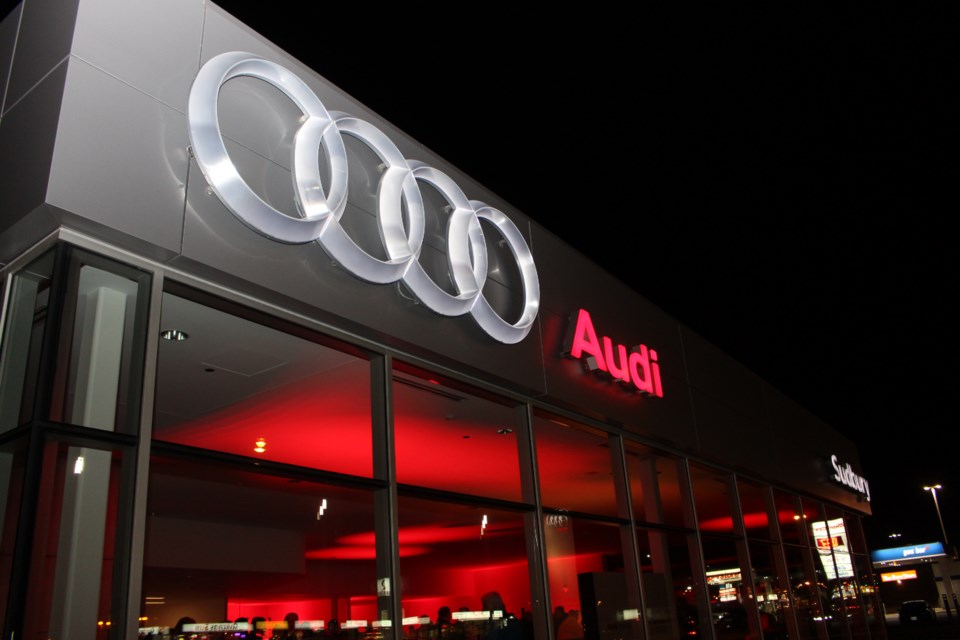 Audi Sudbury celebrated its grand opening on Wednesday night with a party in the dealership's showroom. Photo: Matt Durnan