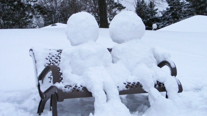 Sudbury.com reader David Hay sent us these photos of a neat snow sculpture found in Bell Park.