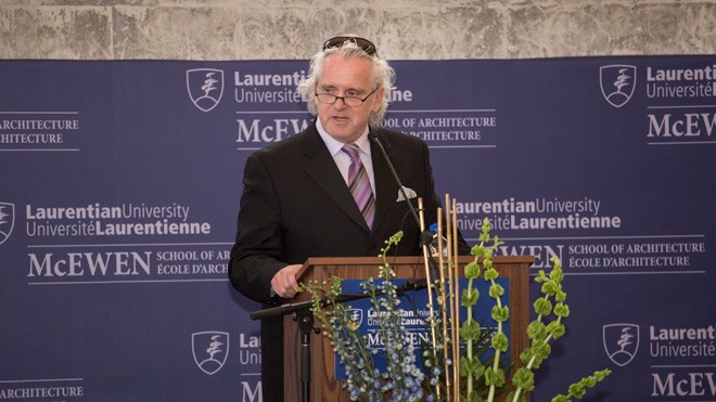 Laurentian University celebrated the official opening of the final capital phase of the McEwen School of Architecture on Jan. 19, completing a $45 million 72,000 square foot state-of-the-art facility located in Sudbury’s downtown core. Photo: Jim Gray.