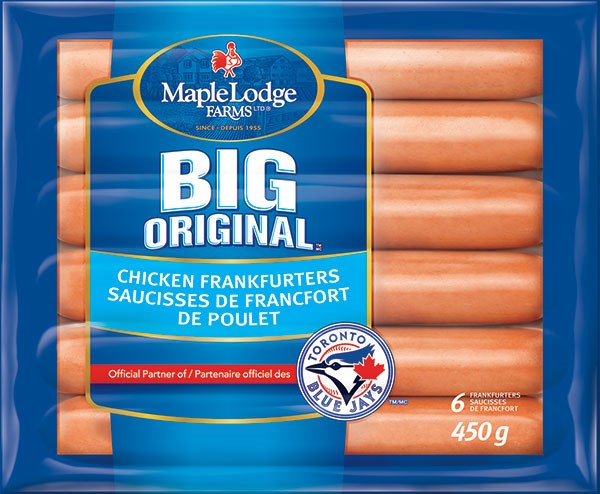 Maple Lodge Farms Ltd. is recalling certain chicken frankfurters from the marketplace due to the potential presence of bone fragments. (Supplied photo)