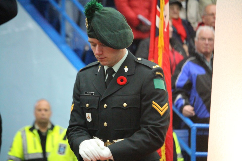 The annual Remembrance Day Service was held at the Sudbury Arena this morning. (Matt Durnan/sudbury.com)