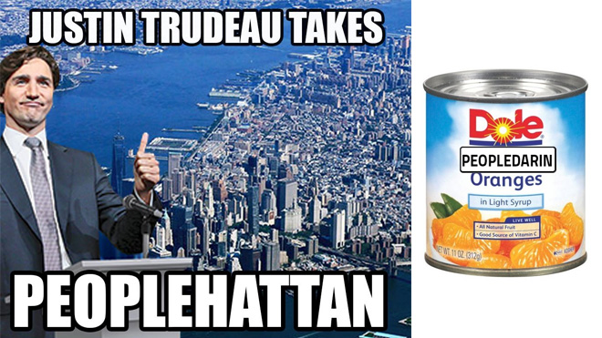 Top 10 'peoplekind' memes poke fun at Trudeau's 'bad attempt' at humour -  Sudbury News