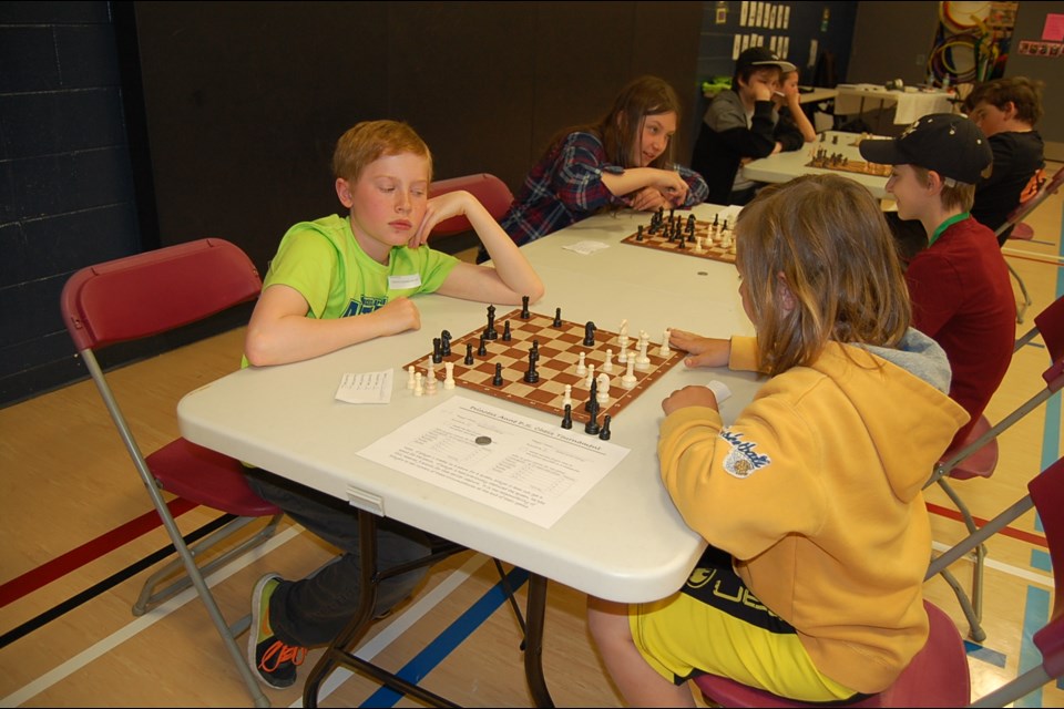 Elementary school students played chess in an all-day tournament at Princess Anne School on May 16. (Supplied)