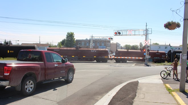 Nickel Belt MP Marc Serré made a significant funding announcement in Capreol on Wednesday that will help improve rail safety in the community. (Matt Durnan/Sudbury.com)