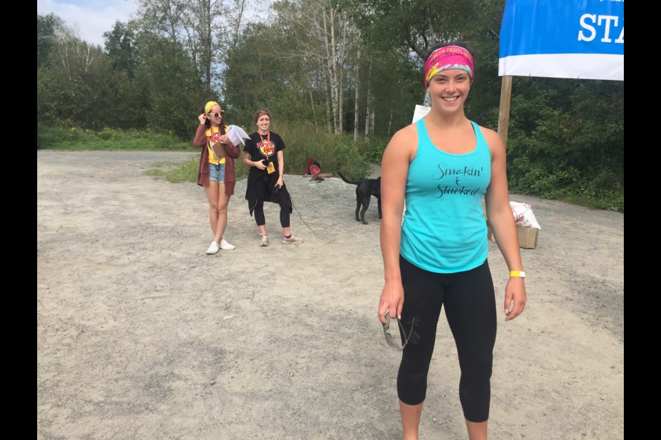 Carli Ohara, is running in the memory of Christina Roque at the Mudmoiselle Sudbury. (Sudbury.com/Gia Patil)
