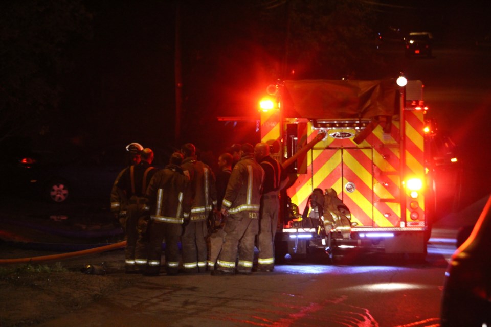 City of Greater Sudbury Fire Services responded to a structure fire on Ridgemount Avenue in the Moonlight area of Greater Sudbury on September 12, 2018. (Allana McDougall/Sudbury.com)
