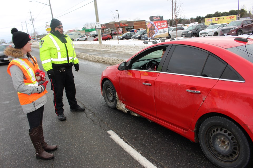 Greater Sudbury Police Services launched their festive RIDE (Reduce Impaired Driving Everywhere) campaign on Nov. 28. (Matt Durnan/Sudbury.com)