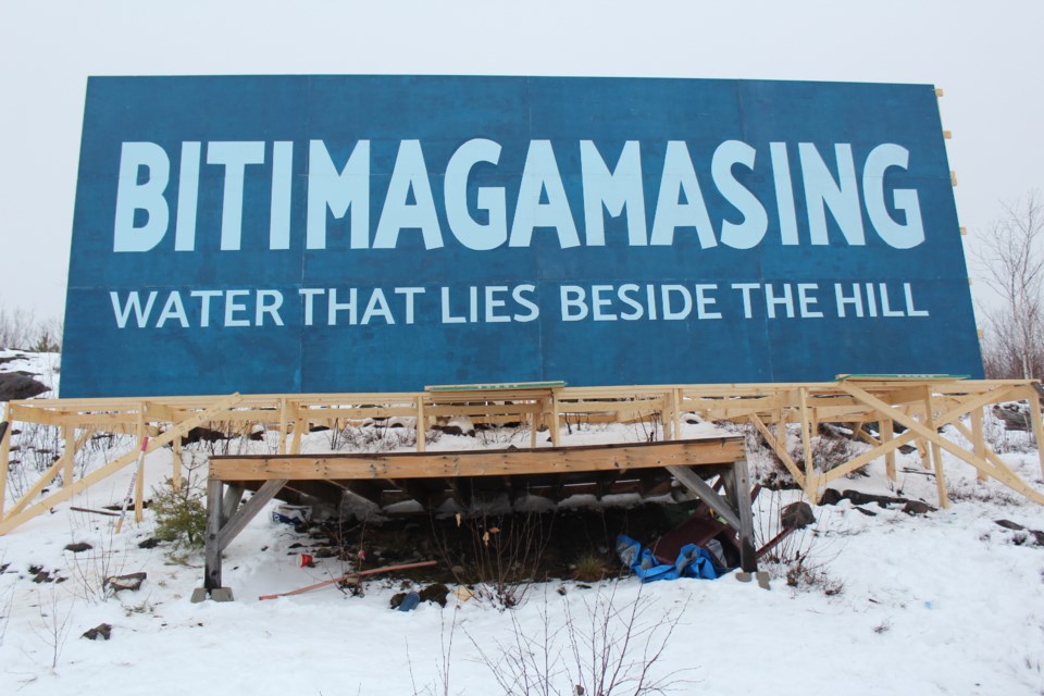 Katimavik unveils Project Bitimagamasing on the Ramsey Lake waterfront (Keira Ferguson/ Sudbury.com)