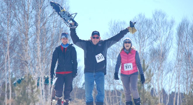 Past participants of the NCF's Trek for Cancer Snowshoe Fun Run (Supplied). 