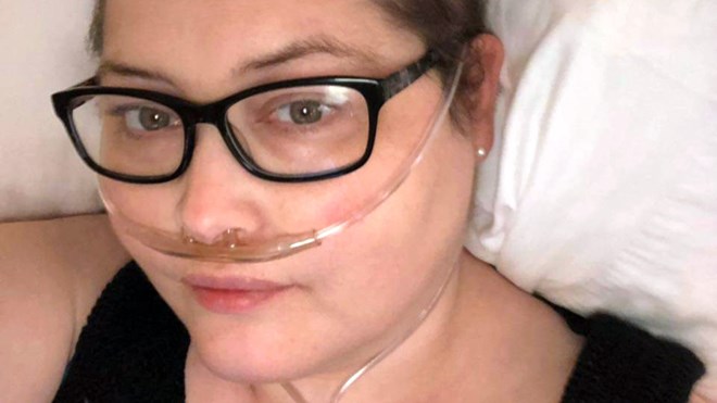 Pineau's body rejected an earlier lung transplant. Devastated, she was reassured by a physician who told her, 'You’re 36, you have three kids … we are not going to let you die.' (Supplied)