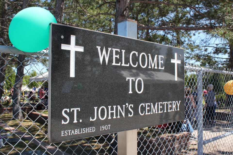 St. John Cemetery's sixth annual barbecue (Keira Ferguson/ Sudbury.com)