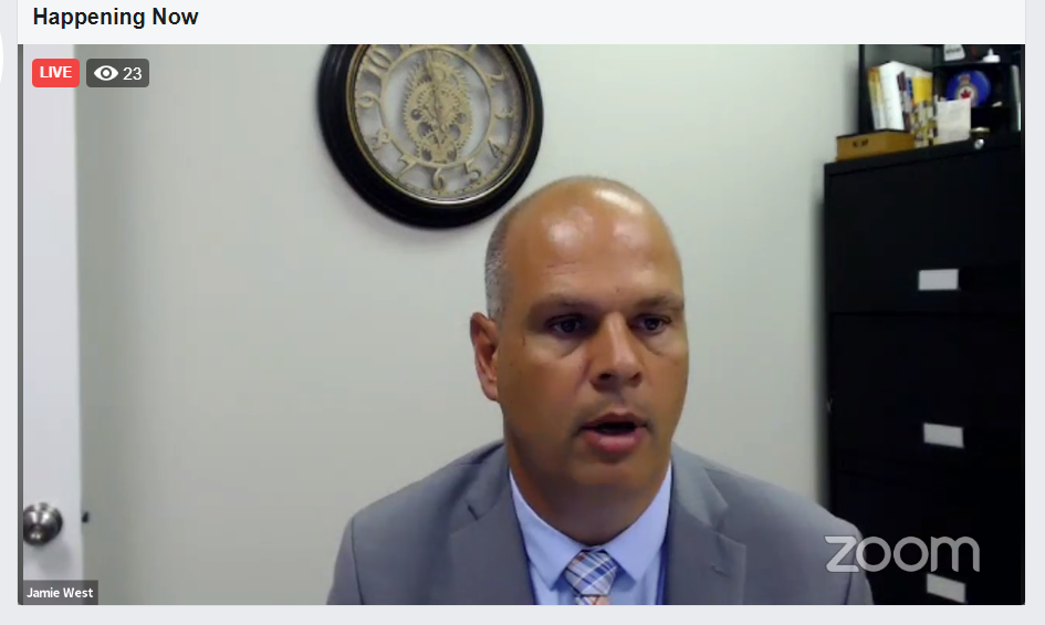 Sudbury MPP Jamie West hosted a town hall July 28 to discuss long-term care concerns in Ontario. (Screen capture)