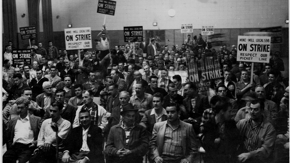 Local 598 on the eve of the 1958 Inco strike. (Supplied)