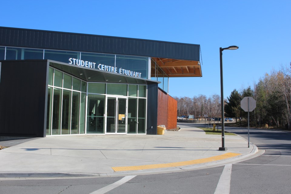 Laurentian University’s nearly-deserted campus is seen here on Oct. 30. (Heidi Ulrichsen/Sudbury.com)