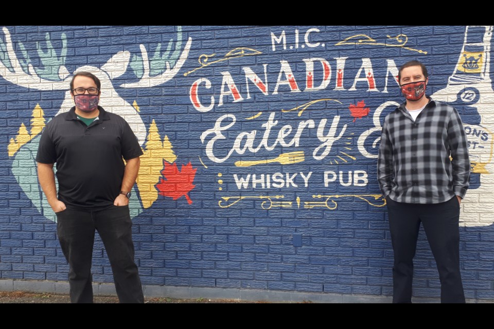 Chad Pitfield and Dave Gagnon of M.I.C. Canadian Eatery & Whisky Pub. (Hugh Kruzel for Sudbury.com)
